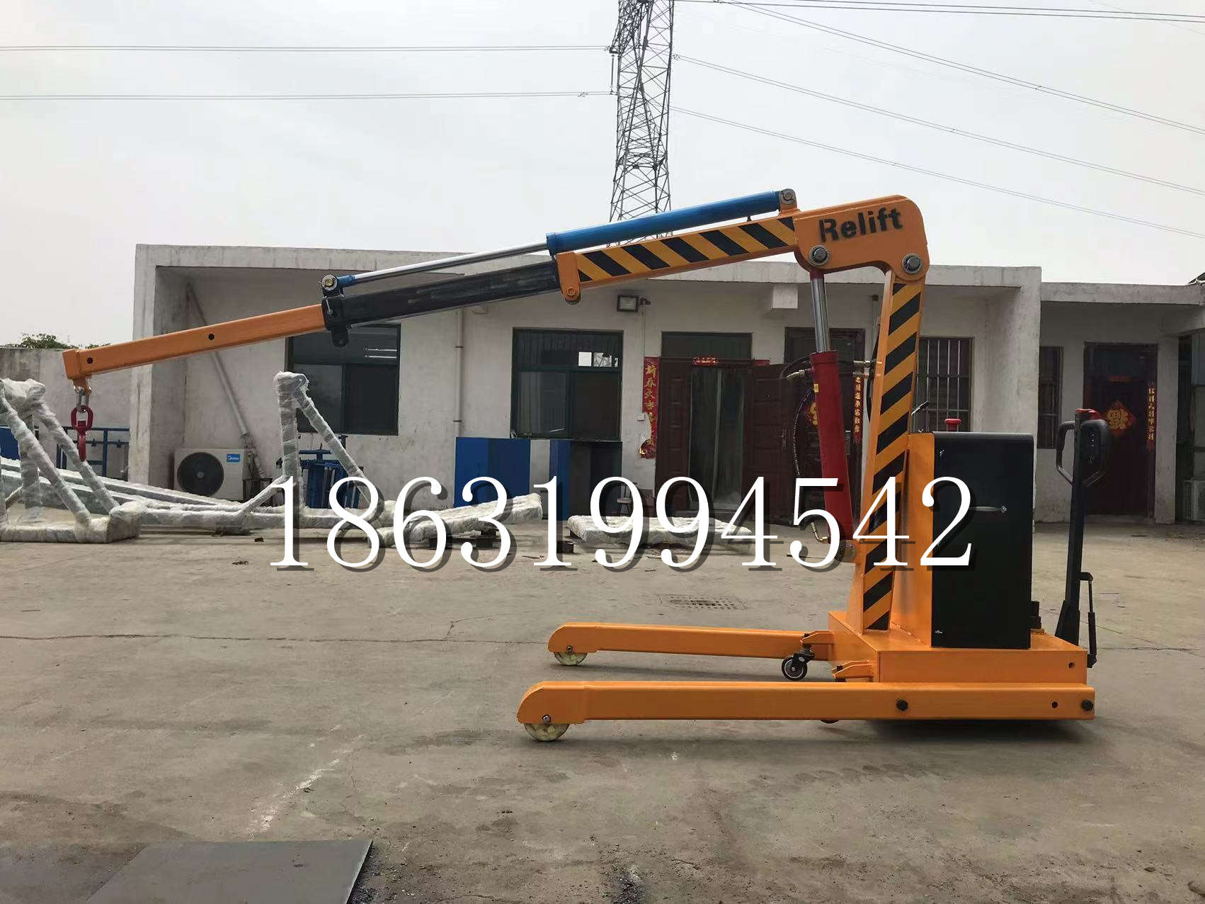 定州市久征定做3吨三轮随车吊 农用园林绿化移树吊 平板工程用小吊机